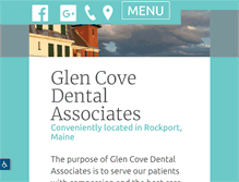 Tablet Screenshot of glencovedental.com